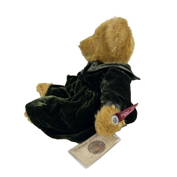 Russ Vtg Collection 11" Teddy Bear Green Velvet Dress Lady Larissa Certificate - Picture 5 of 10